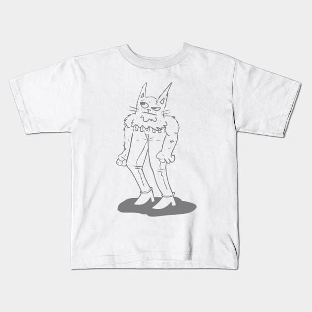 catjeans Kids T-Shirt by revjosh